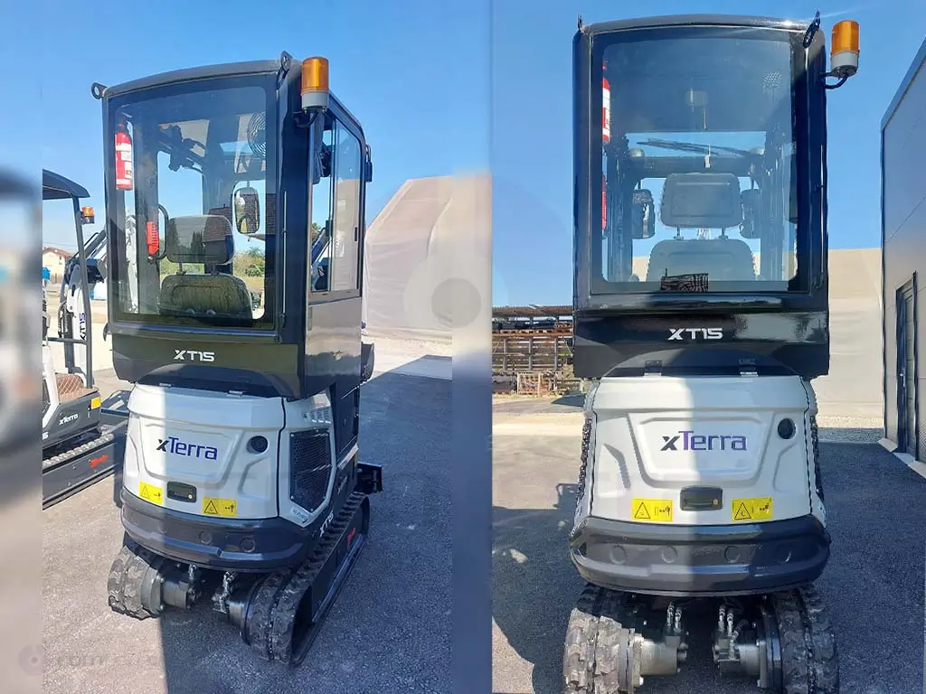 Mini bager XT15 KABINA - zadnja strana