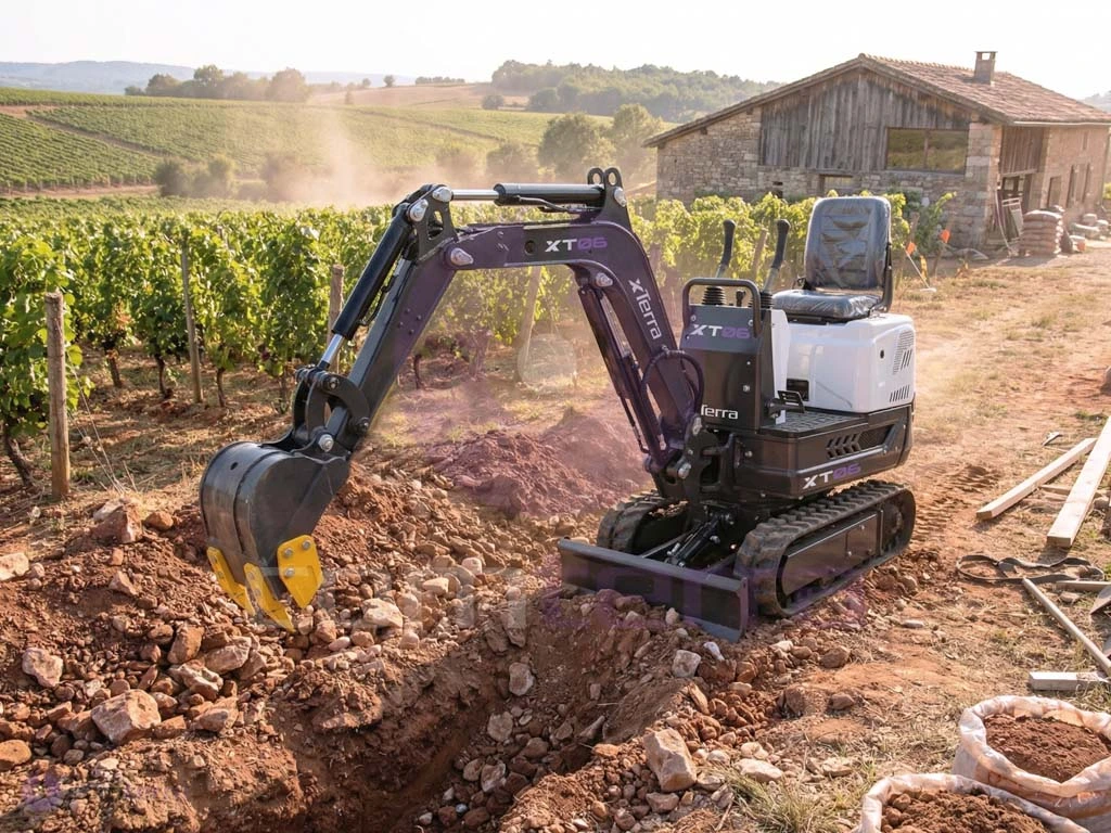 Mini bager xt06 600 kg xterra