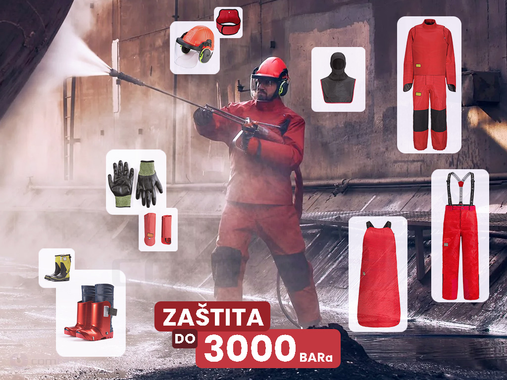 Zaštitna radna odjeća za visokotlačno čiščenje